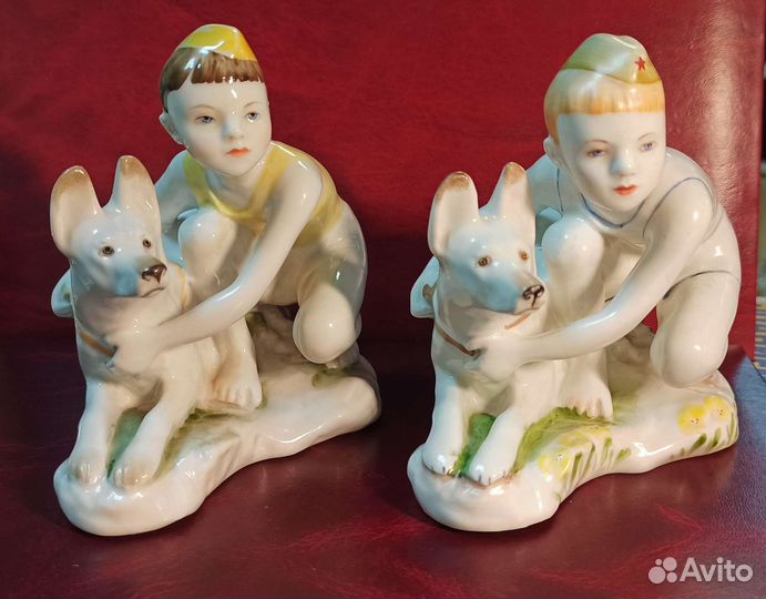 Статуэтка юный пограничник лфз СССР