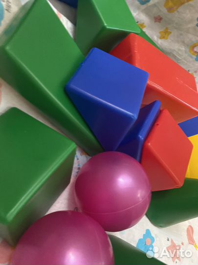 Кубики выдувные детские
