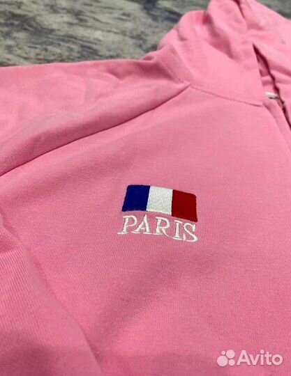 Зип худи Balenciaga Polo zip-up hoodie pink