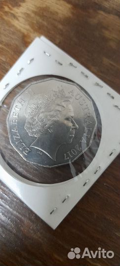 Монета Австралия 50 центов 2017 год