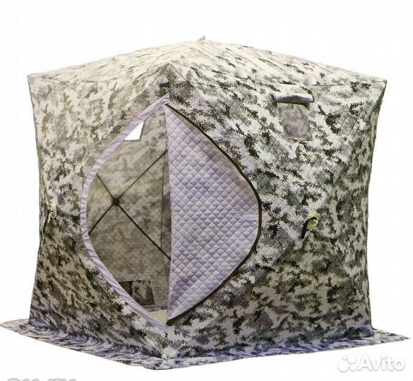 Палатка куб утепленная для зимней рыбалки