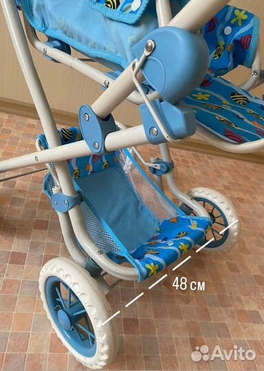 Большая игрушечная коляска для кукол