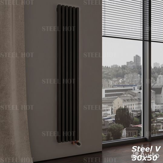 Вертикальный трубчатый радиатор Steel-Hot от произ