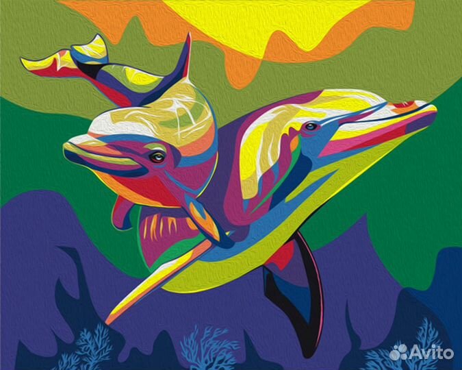 Картины по номерам - Радужные животные