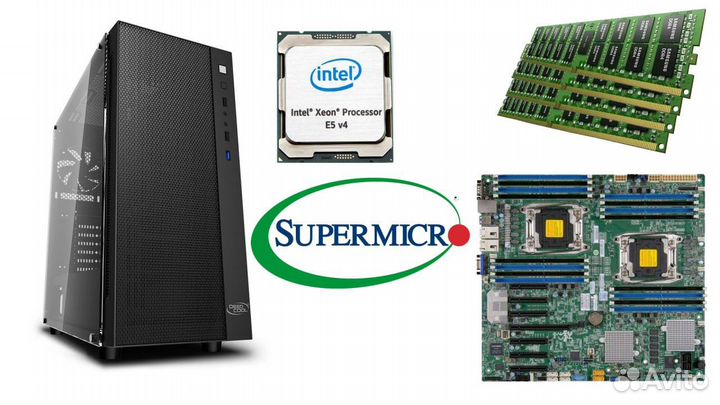 Высокочастотный сервер 2011-3 под 1С (8 ядер 64GB)