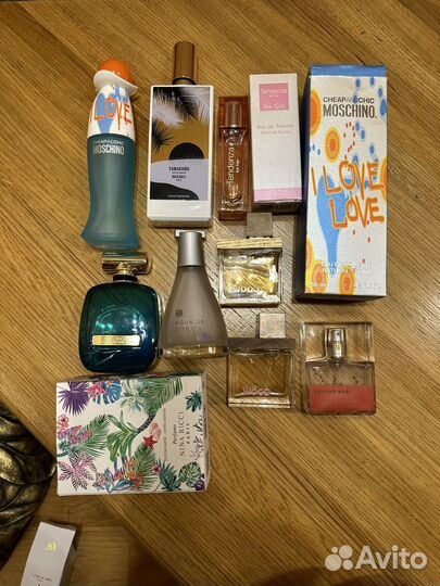 Духи женские loewe, memo, dsquared 2, moschino