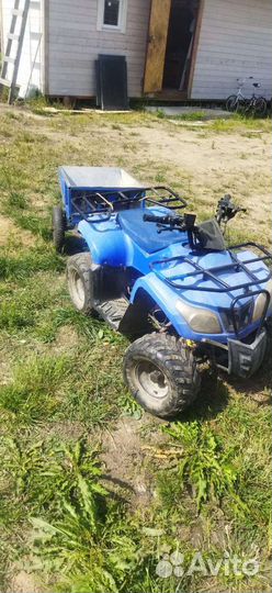 Детский квадроцикл 110 куб с прицепом