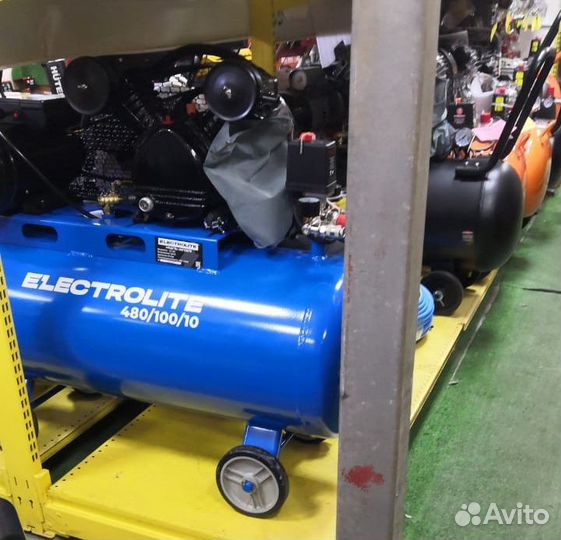 Компрессор 100л Electrolite 480л/м 10бар масляный