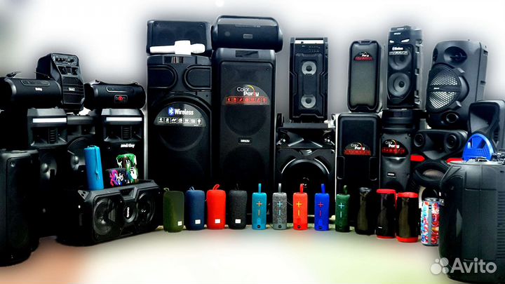 Большие мощные блютуз колонки до 240Ватт рассрочка