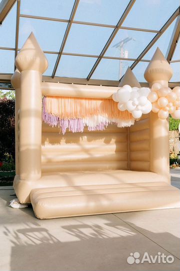 Детский надувной батут с горкой на праздник аренда