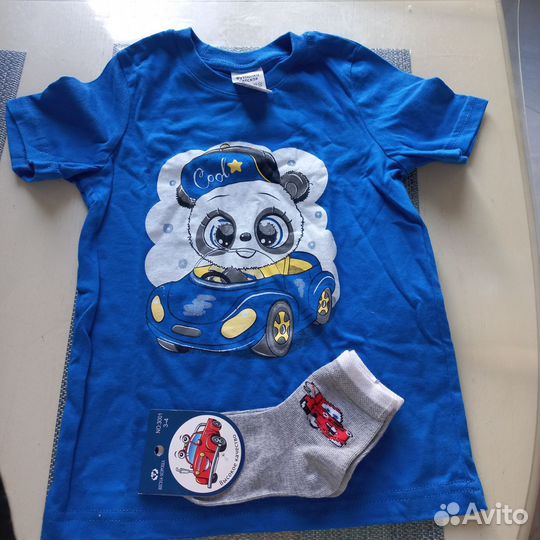 Футболка 122 и носки