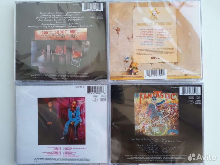 CD диски Elton John, George Michael