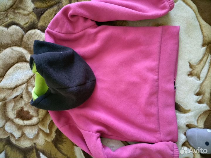 Флисовая кофта детская для девочки. На 6-7 лет