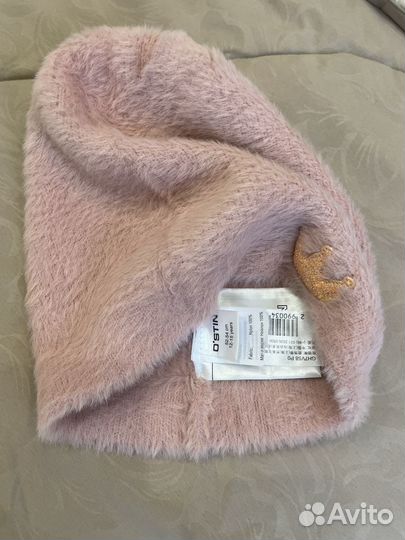 Шапочка для девочки плюшевая новая