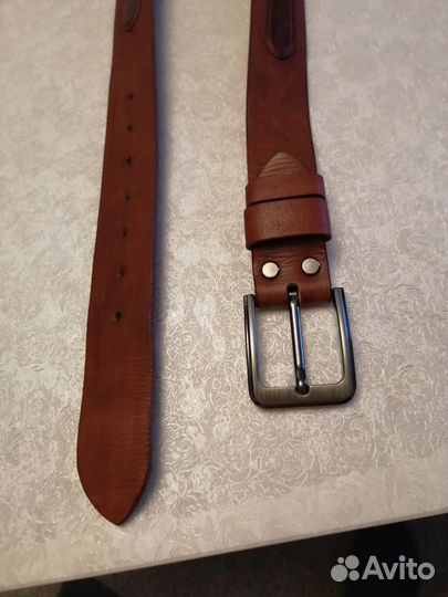 Кожаный ремень ручной работы