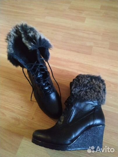 Полусапожки натуральная кожа