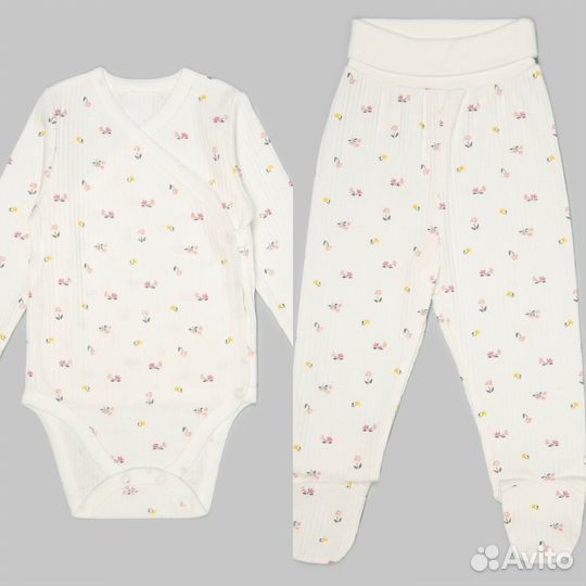 Новый комплект боди и ползунки 62