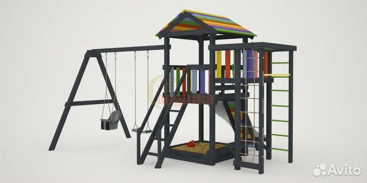 Детская площадка Савушка 5 (black edition)