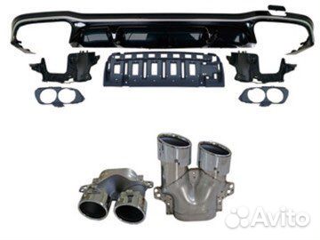 Дифузор w213 рестайлинг амг 53