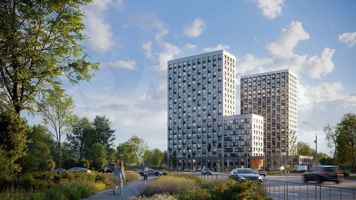 2-к. квартира, 57,7 м², 3/21 эт.