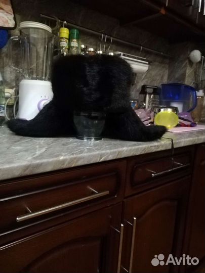 Норковая шапка мужская