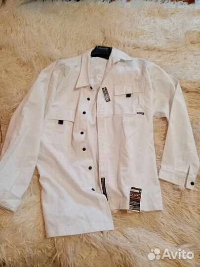 Джинсовая рубашка мужская xxl