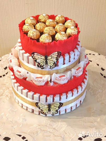 Торт из Киндер подарок букет съедобный