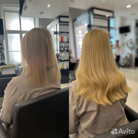 Безопасное и невидимое наращивание длинных волос