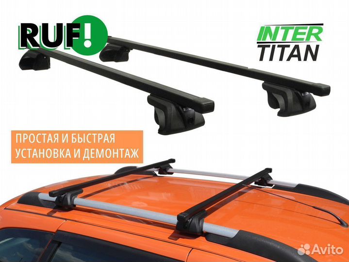 Багажник на рейлинги Jeep inter titan Квадрат