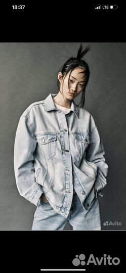 Джинсовая куртка джинсовка zara новая