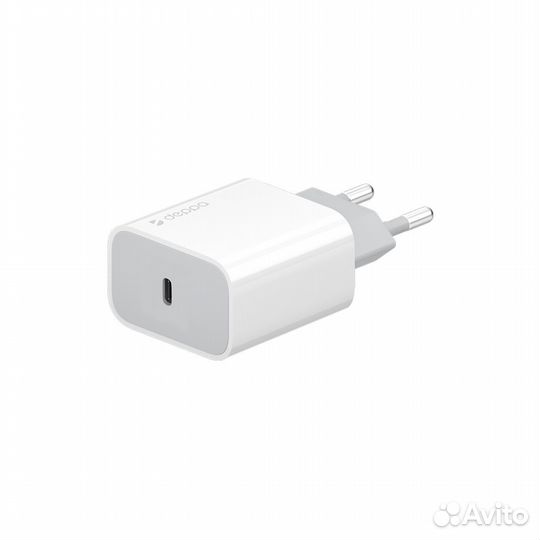 Сзу-1USB Type-C Deppa, PD, 20W, белый, 11391