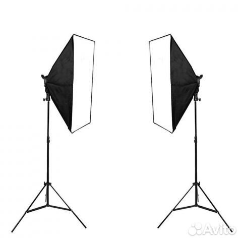 Свет для съемки, софтбокс с лампами