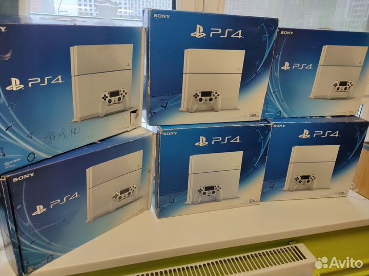Sony playstation 4 фат белая коробки оригинальные