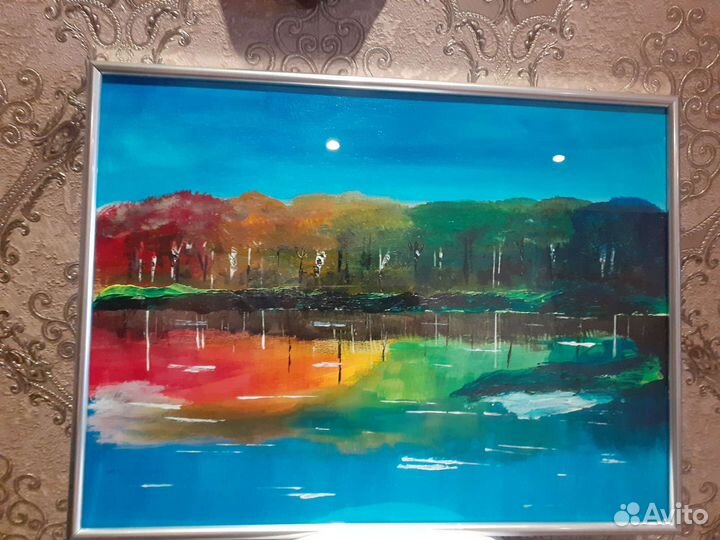 Картина Осень акрил