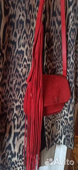 Сумка замшевая б/у