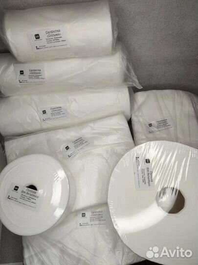 Простыни одноразовые, полотенца, салфетки