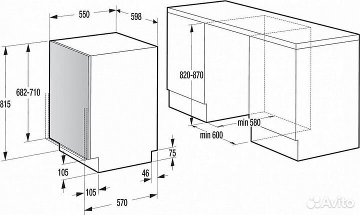 Посудомоечная машина gorenje gv6sy2w