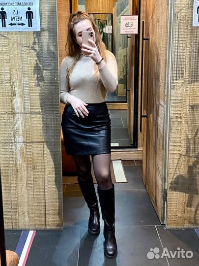 Юбка кожаная Koton 36р