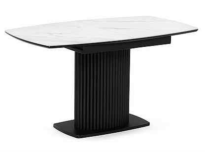 Керамический стол Фестер 140(180)х80х76 белый мрам