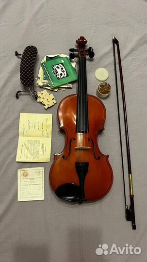 Винтажная скрипка 3/4 СССР с чехлом и смычком