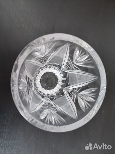 Хрустальная ваза 15 см