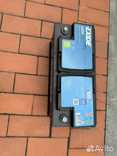 Аккумулятор автомобильный новый 105 ah exide