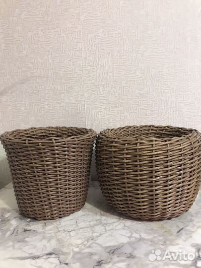 Кашпо из ротанга для Надежды