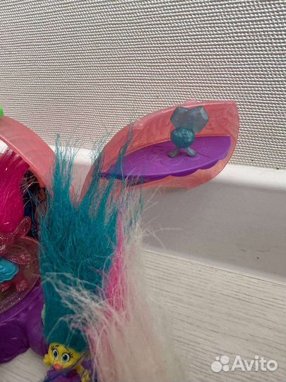 Детские игрушки тролли с домиком