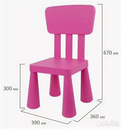 Детский стул икея маммут новый