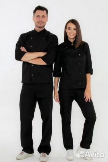 Китель черный поварской оптом