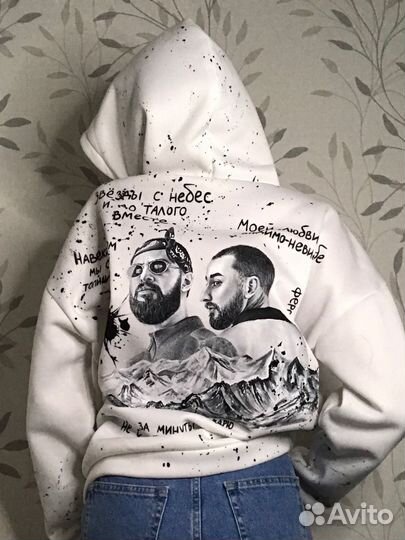 Роспись одежды худи, свитшотов