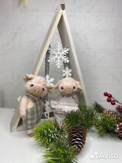 Игрушка хрюша ручной авторской работы handmade