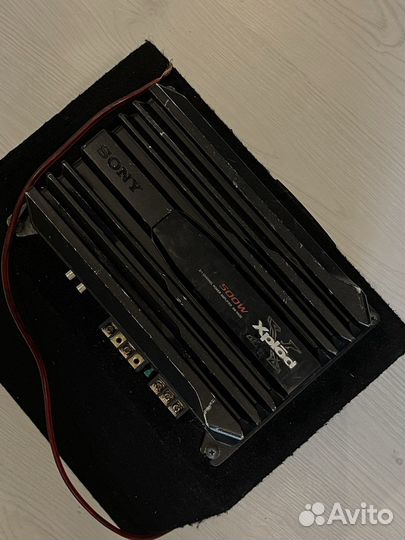 Сабвуфер Mystery и усилитель Sony Xplod 500w