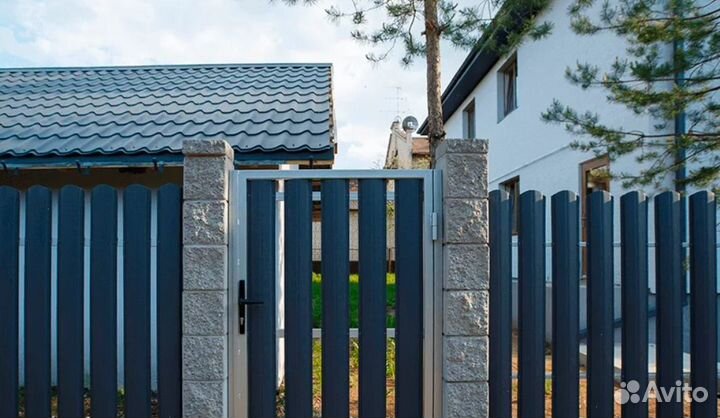 Забор металлический под ключ быстро